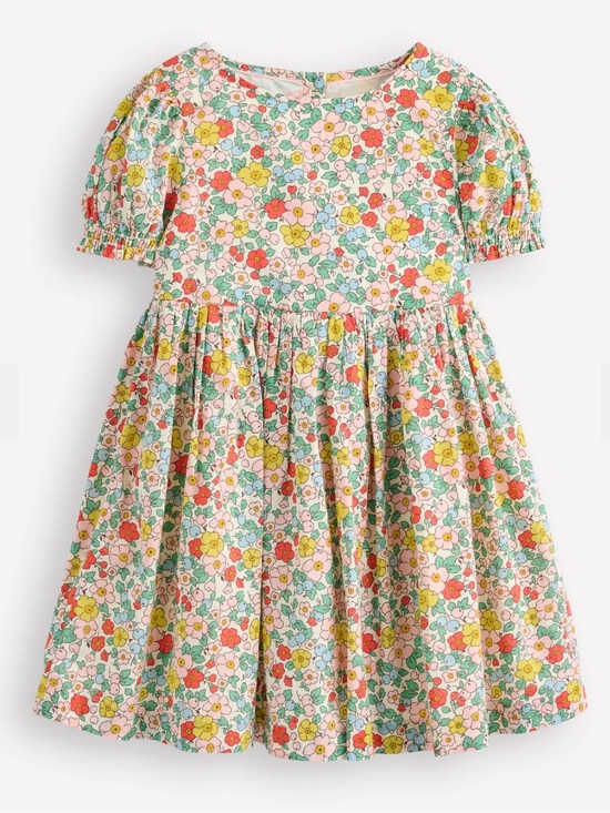 Mini Boden Other - Mini Boden Madeline woven puff sleeve floral dress